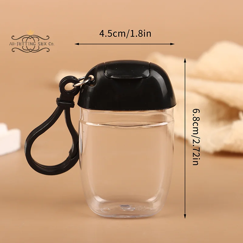 30ML Mini Soap Dispenser Container Portable Refillable Bottles With Hook Hand Sanitizer Alcohol Cosmetics Container Outdoor