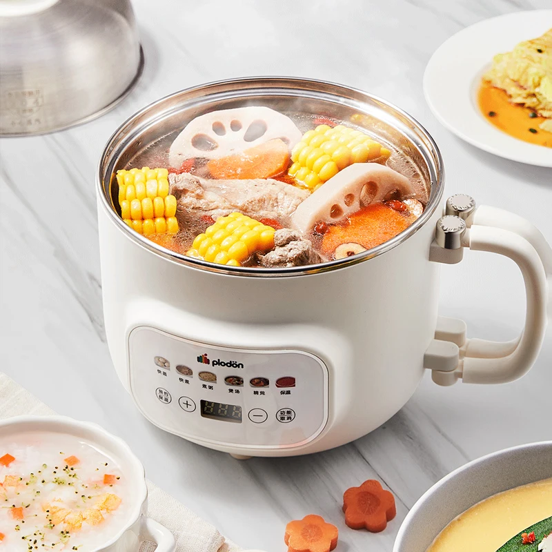 1.6L وعاء طعام الطفل متعدد الوظائف باخرة كهربائية مع جهاز تسخين الحليب آلة الطبخ المنزلية تبخير وعاء الطبخ للنودلز