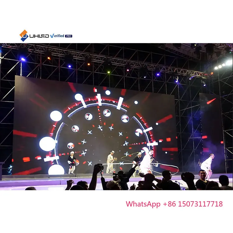 Für UHLED Komplettes Schlüsselholzsystem 4 m x 3 m Innen-/Außenvermietung LED-Bildschirm P2.9 LED-Videowand 5001000