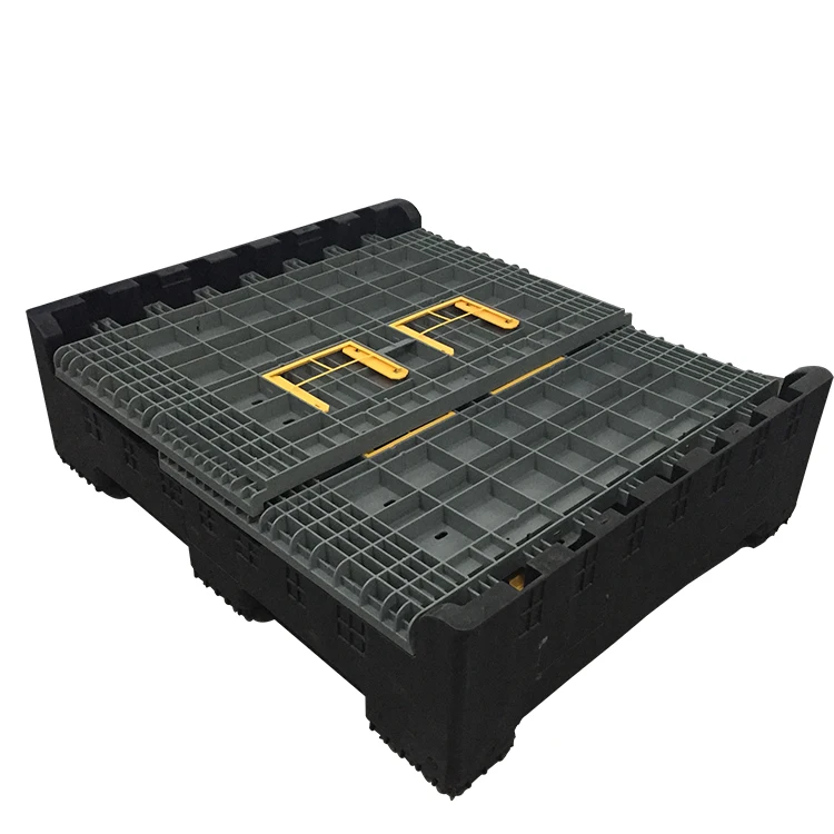 

Heavy Duty Large Reusable Industrial Stackable Folding Collapsible Plastic Bulk Wire Mesh Pallet Container