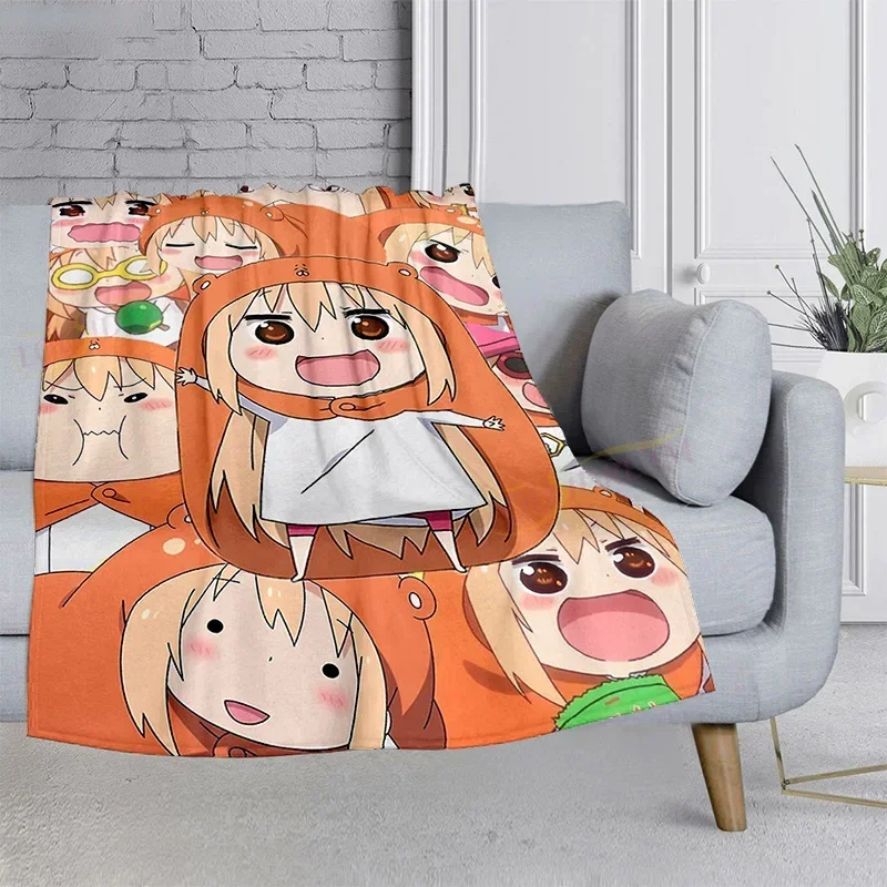 Anime Himouto Umaruchan Soft Plush Flannel Throw Blanket for Living Room Bedroom Sofa Bed Picnic Cover