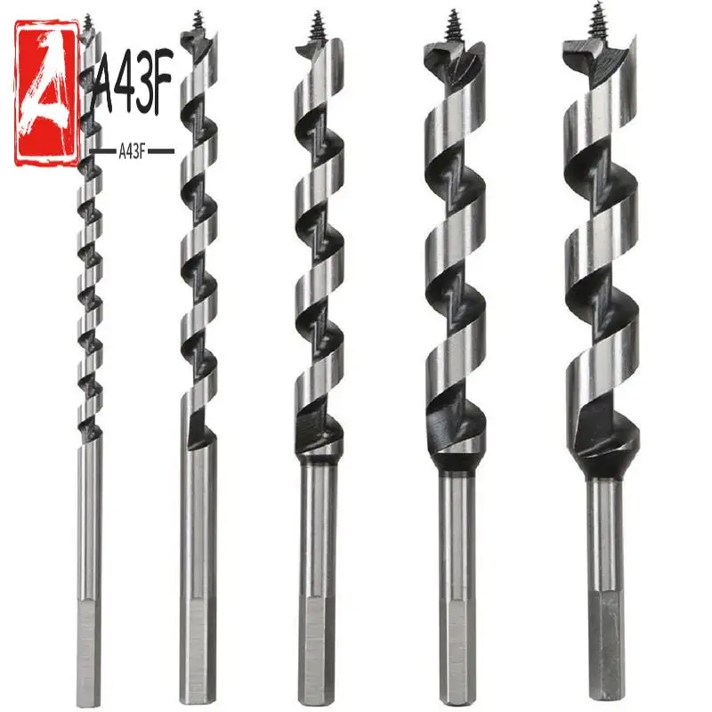 

A43F-5 шт. сверло по дереву, длина 9 дюймов, винтовая точка, сверло с шестигранным хвостовиком, глубокое отверстие в деревообрабатывающей резере