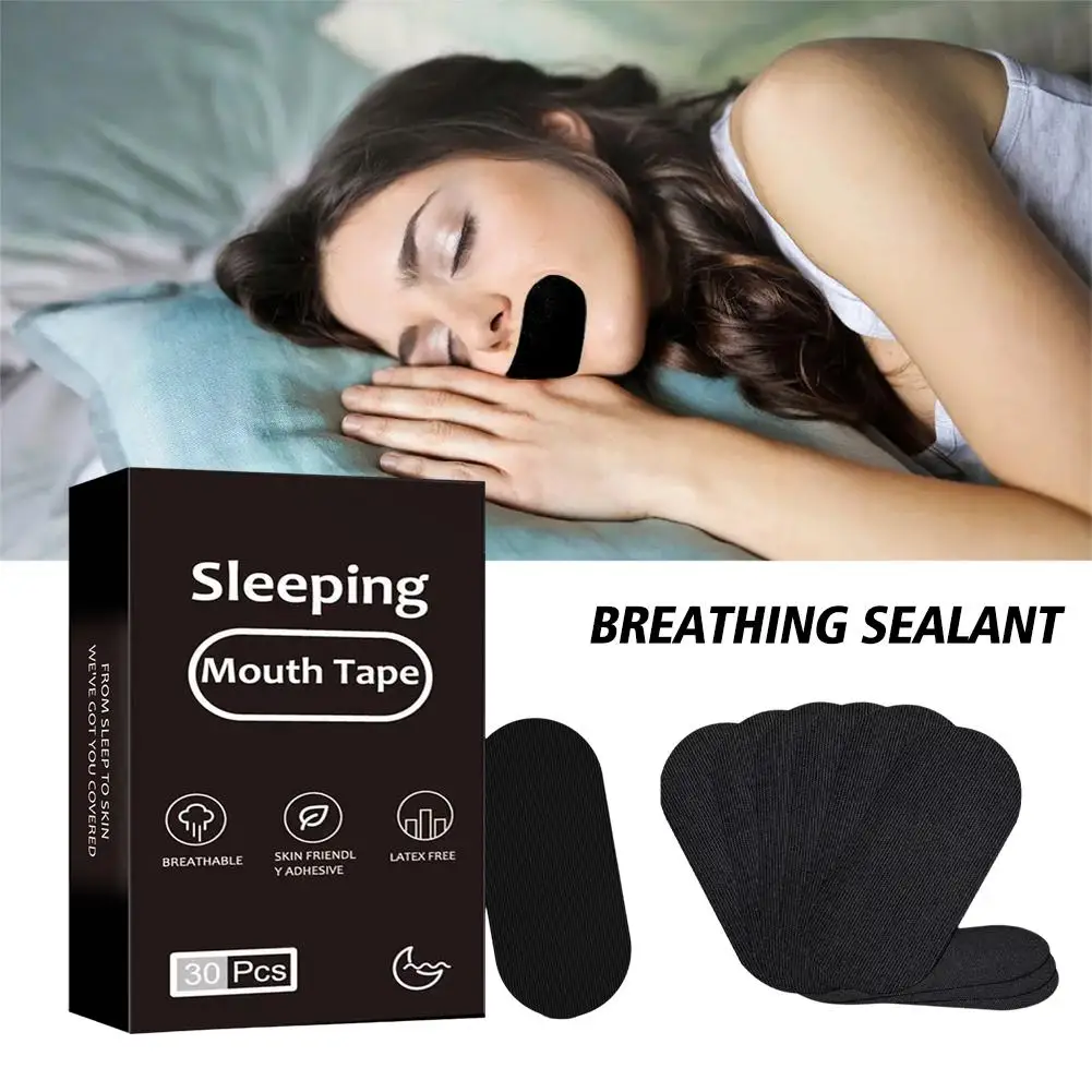 30pcs Micropore Tape Anti Snoring Sleep Mouth Tape Strips Nasal Sleeping Tape Adhesive Breathing Improved Cotton Snoring L6L5