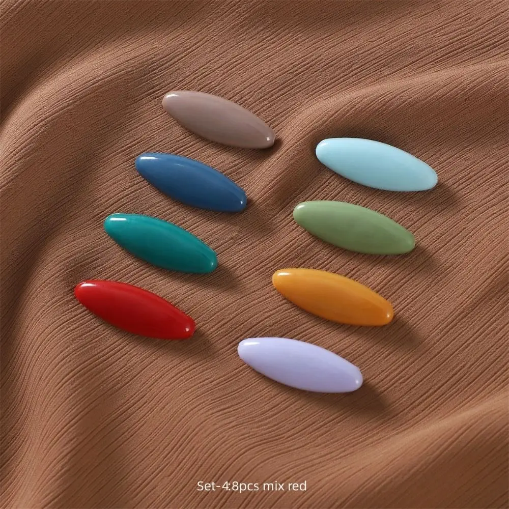 

8pcs/set New Solid Color Plastic Brooch Needle Elegantly Scarf Accessory Hijab Brooch Fix Scarf Brooch