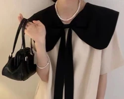New Style Large Bowknot Doll Collar Fake Collar for T-shirts And Skirts Sweet Decorative Women's Fake Shirt Collar