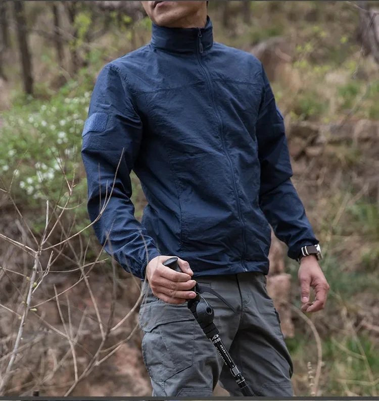 Lightweight Waterproof Tacticals Jacket Men's Summer Breathable Thin Hoody Raincoat Hunting Portable Windbreaker Skin Jackets 22 S03392061fd0544698cf248c404554a63V