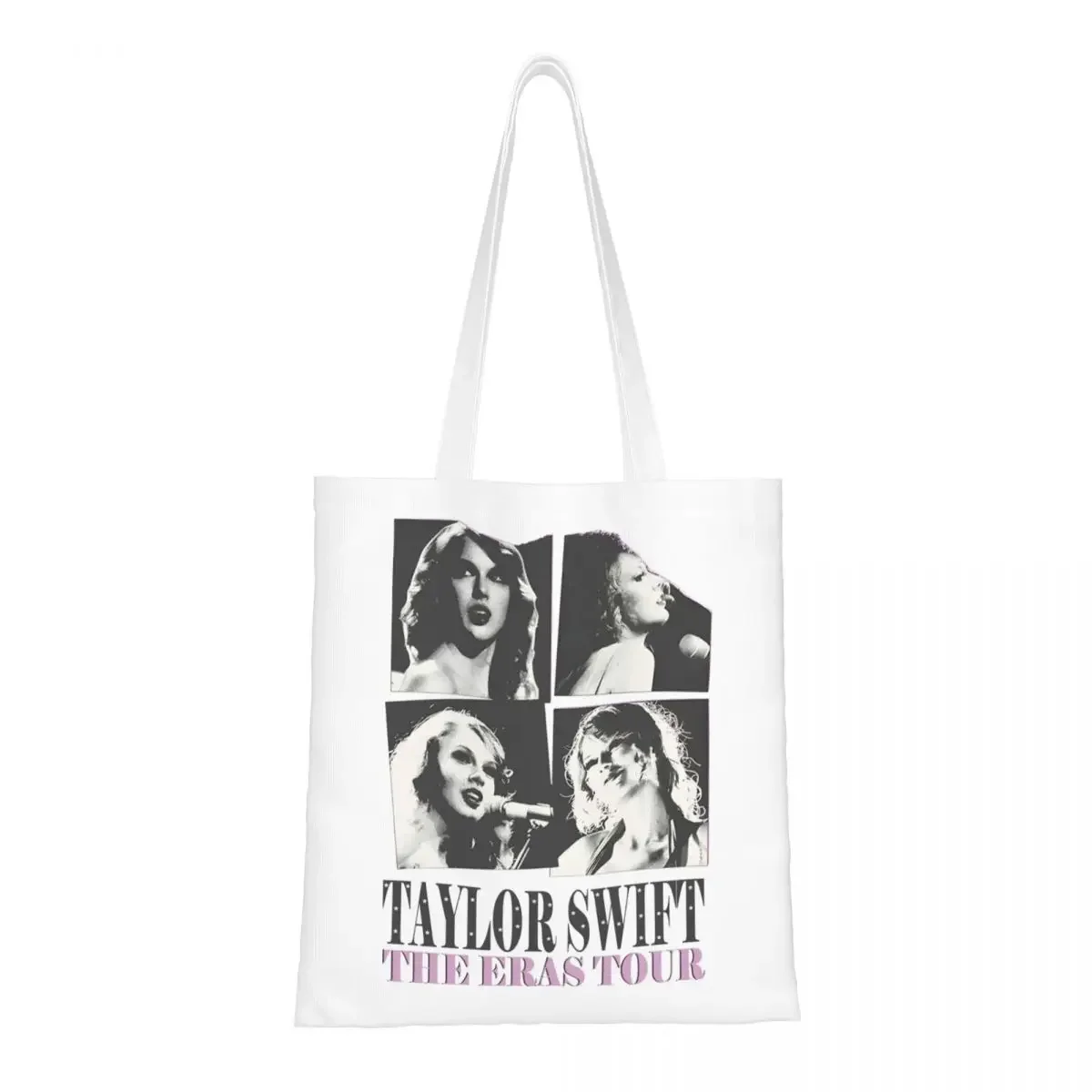 Retro 90s Stylish Girl Swifties Tote Bags Women Handbag Foldable Student Shoulder Bag Reusable Shopping Bag