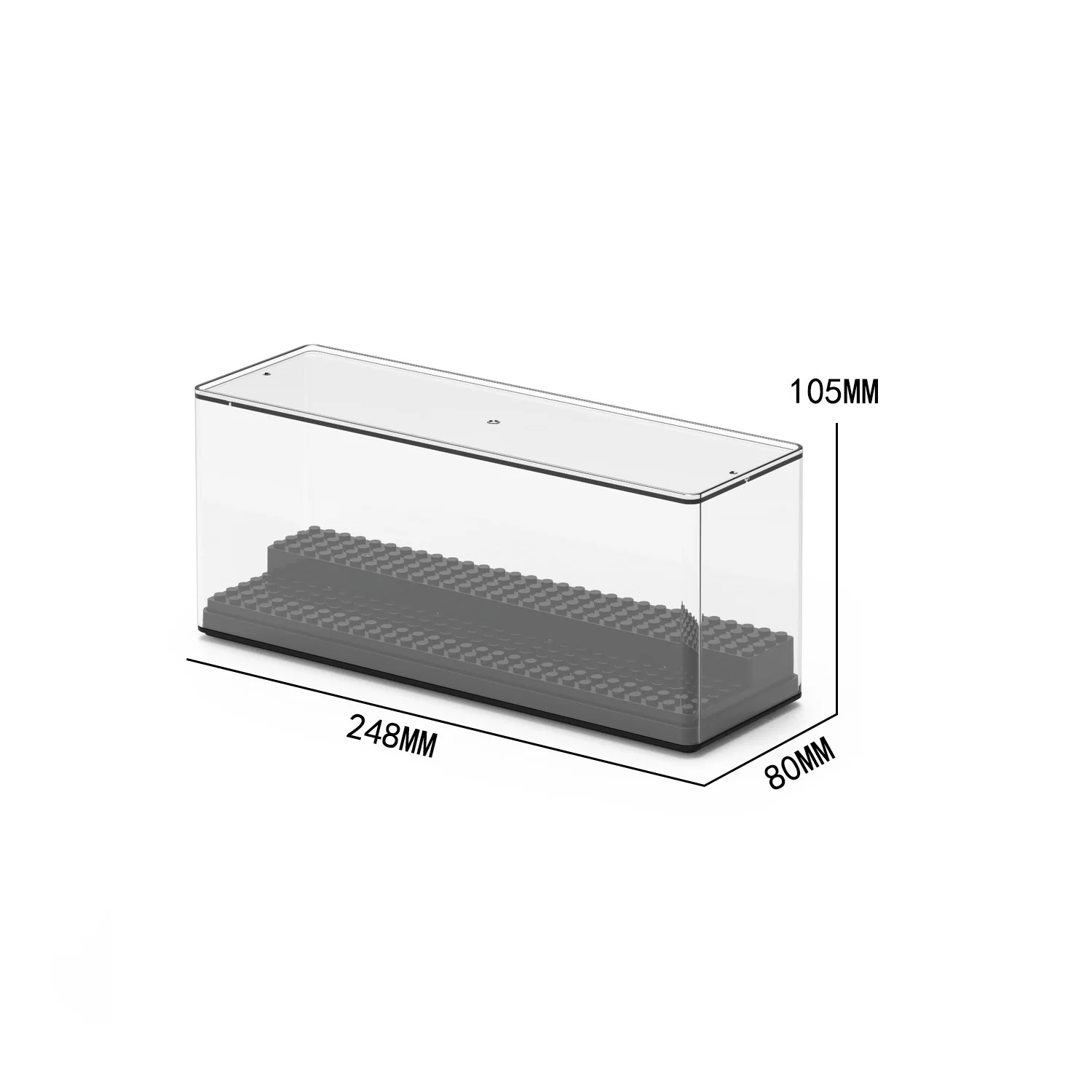 Two-Layer Ladder Building Blocks, Particle Step Display Box, Minifigure Lego Small Particle Acrylic Dustproof Integrated Storage