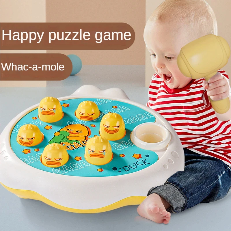 Montessori Knocking Game Child Board Toy Animal Theme Cartoon Whac-A-Mole Parent-child Interaction Toys Toddler Educational Gift