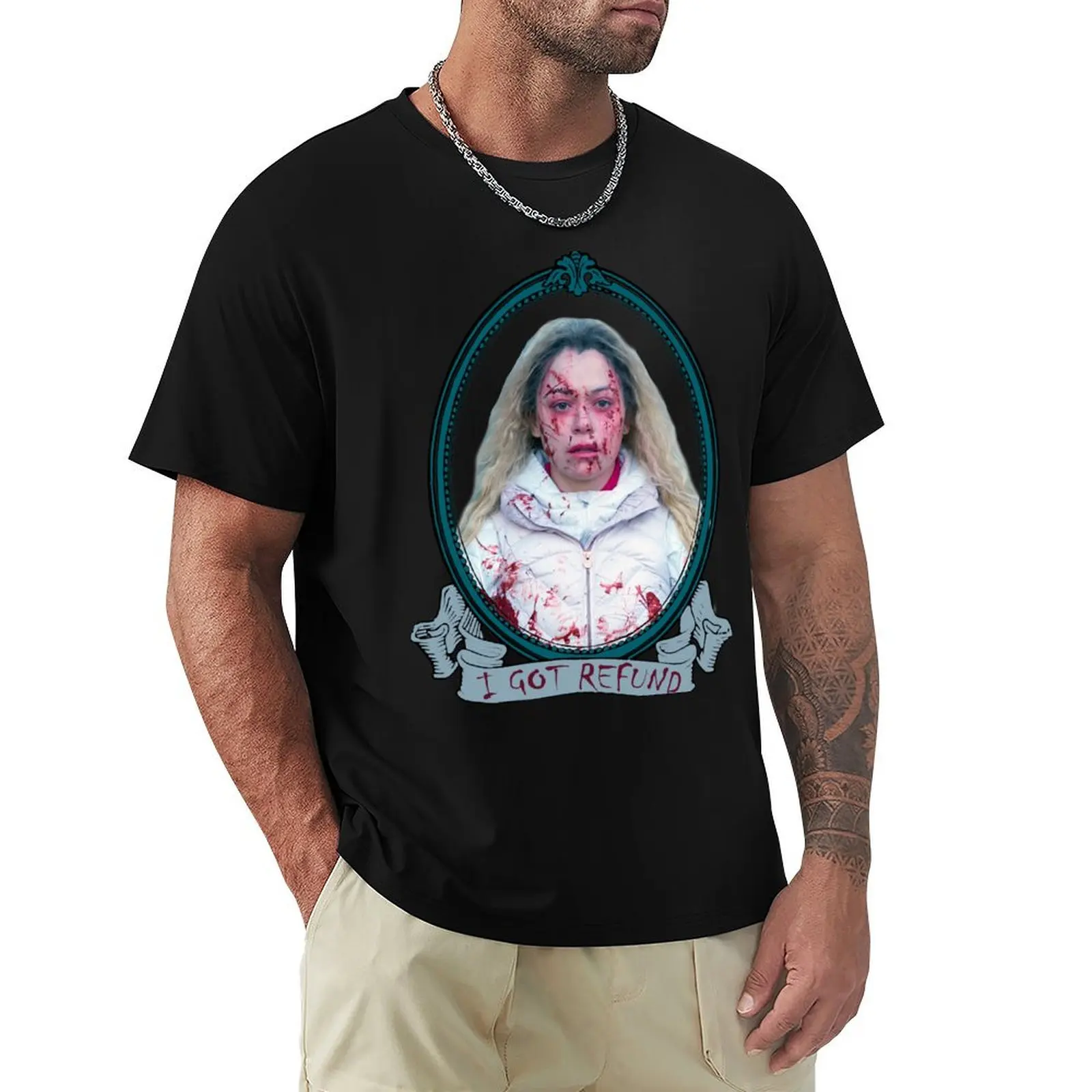 Helena Portrait 2 T-Shirt Basic Breathable Solid Color T-Shirt
