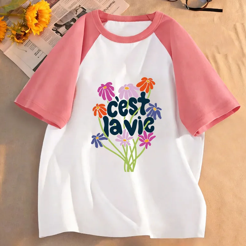 Colorful Flower T Shirts Funny Kids Children's T-shirt Boys Girls Casual Top Tee Cummer Spring Graphic T Shirt