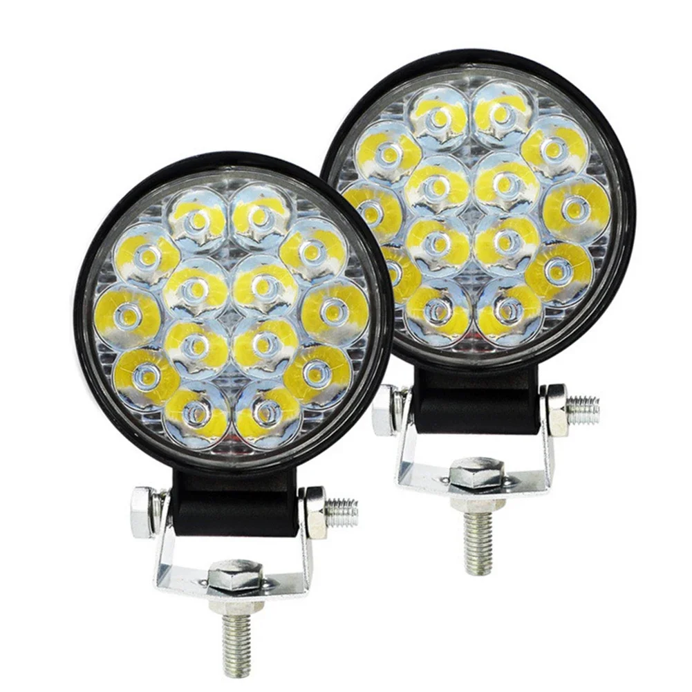 

Световой рабочий фонарь из алюминия 3030 42 Вт 6000 К для автомобиля, грузовика, квадроцикла, светодиодный светильник, рабочий светильник, 12 В/24 В, 1 шт., практичный автомобиль