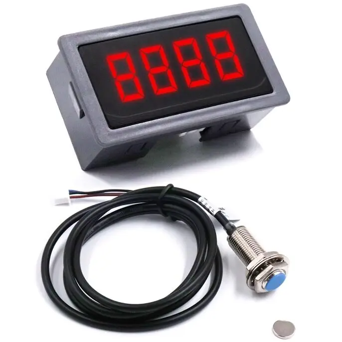 Industrial High Precision DC Motor Tachometer Hall Sensor Speed Tester 0 9999RPM Universal for Machine Tools MOQ 2pcs