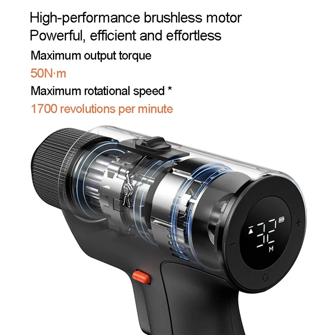NEW MIJIA Brushless Electric Drill 2 Smart Home Power Tool Type-C Rechargeable Multi-functional Cordless Drill Screwdriver CN
