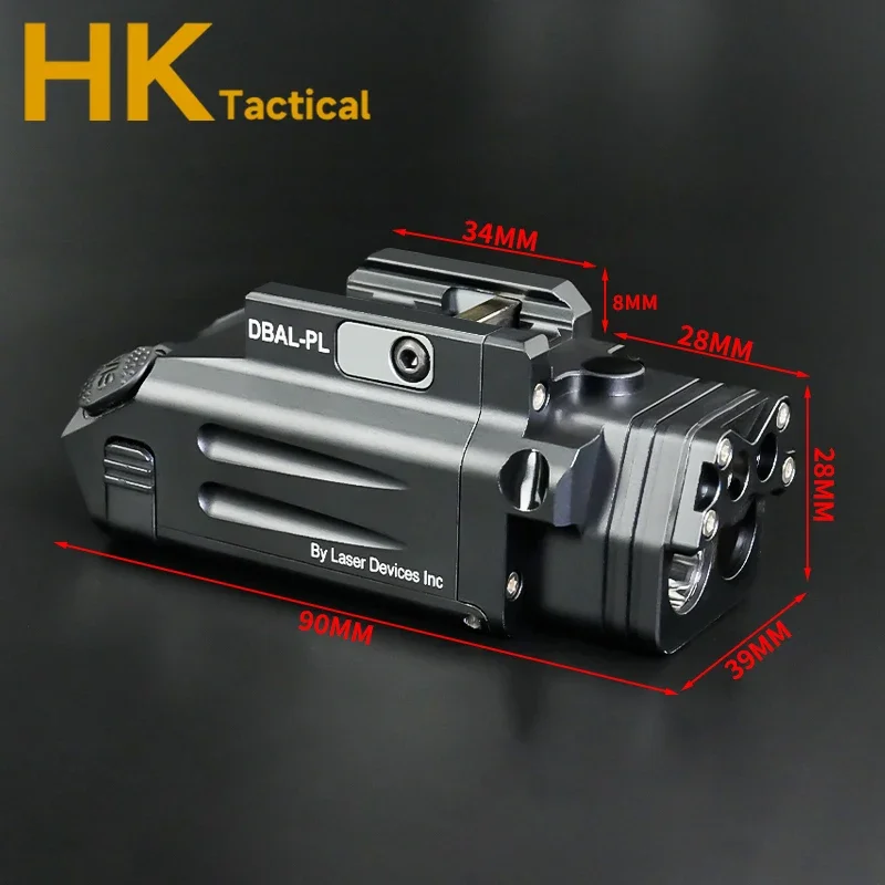 Tactical DBAL-PL SBAL Scout Light IR Flashlight Red Laser IR Fill Light LED Strobe Hanging Aiming Indicator 20MM Laser Pointer