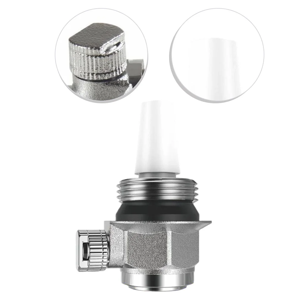 Brass Automatic Exhaust Valve with External Thread for Radiators Heating Systems DN25 59x55mm 10 Bar Max Pressure