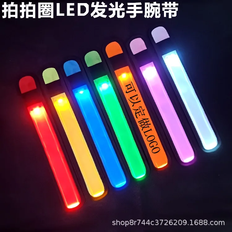 Flash Arm With Led Luminous Bracelet Children'S Fluorescent Wrist With Night Running Bar Atmosphere Props Glowing Party Favor