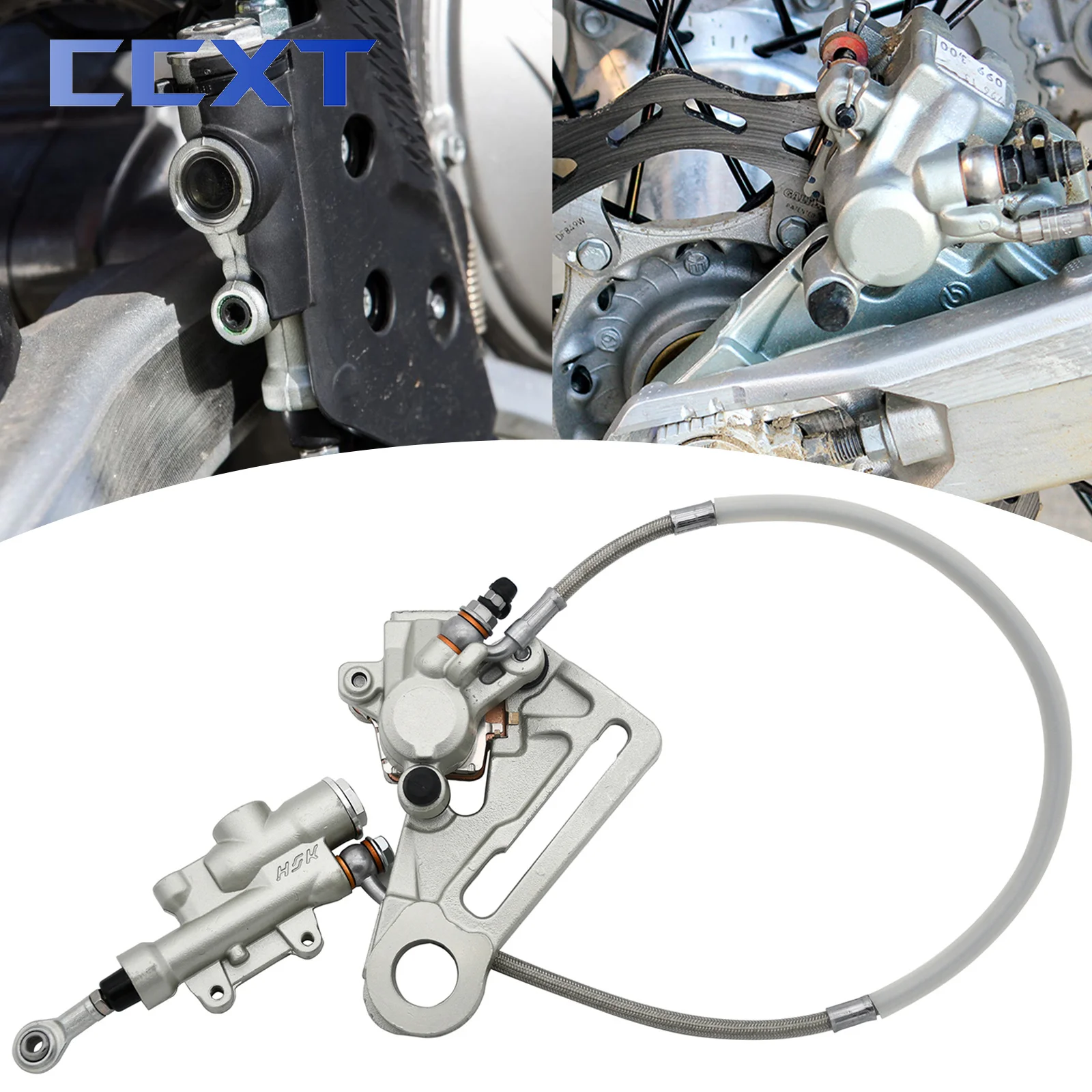 Motorrad Bremspumpe Hinten Montage Aluminium Hydraulische Bremssattel Öl Schläuche Für EXC EXC-F KTM SX SX-F XC XC-F 125-530 2014-2023