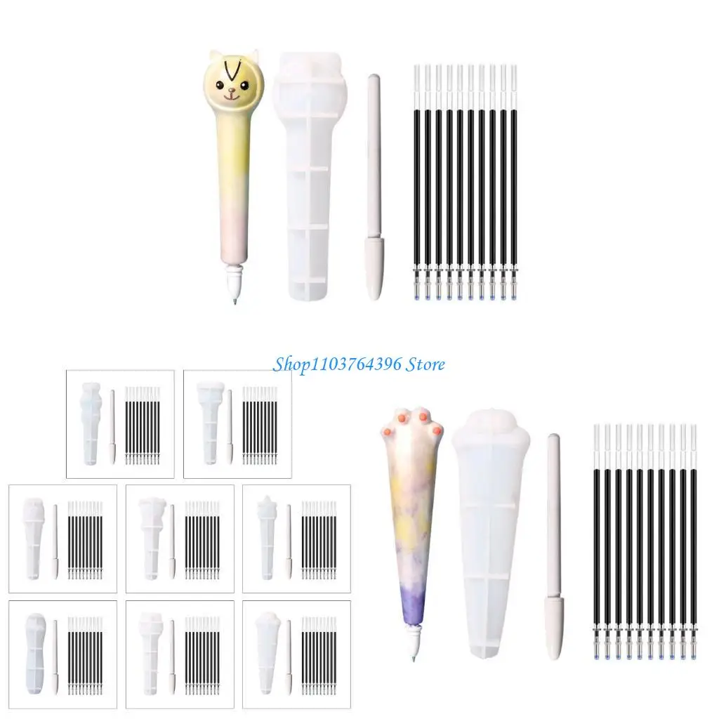 

Animal Pen Mold Water Pen Holder Silicone Molds DIY Tools Handmade Gift for Kids