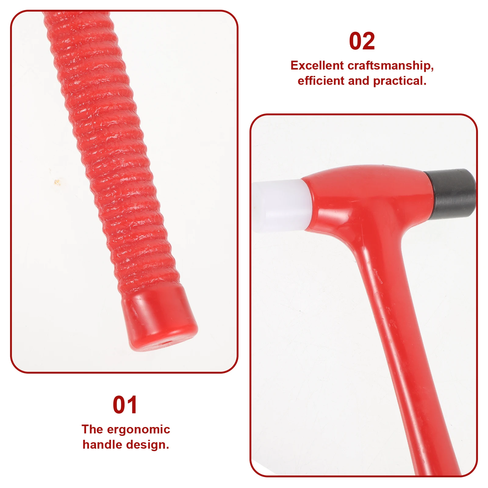 

Watch Small Dual Head Detachable Mute Hammer Household Tools Ergonomic Handle Jewelry Repair Hardware Hammer Home Repair