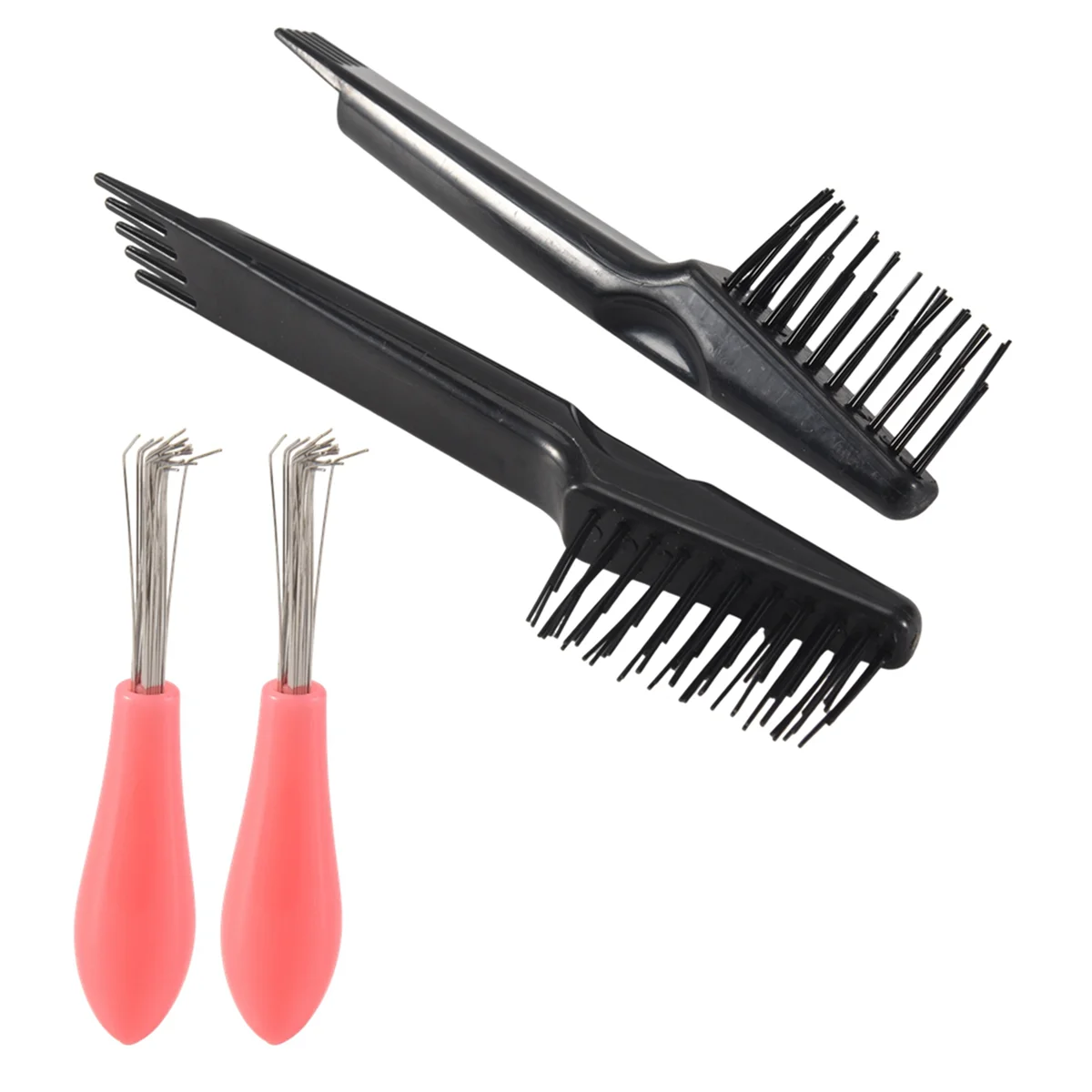 A97G 4Pcs Hair Brush Cleaning Tool Comb Cleaning Hairbrush Hair Brush Cleaner Rake for Removing Dirt Home and Salon Use