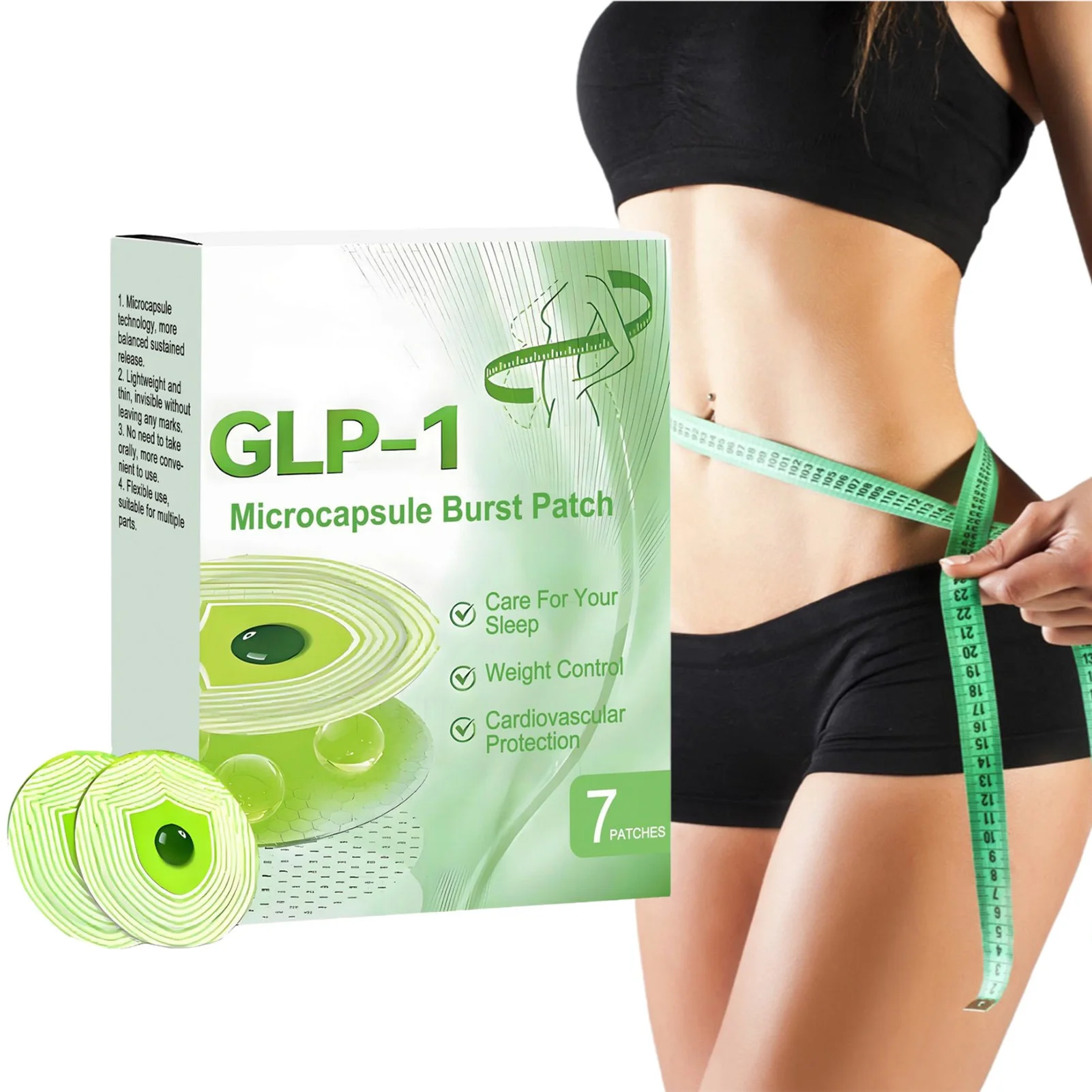 Patch per il corpo della pelle delicata Cura quotidiana Microcapsule di camomilla Supporta Patch di rilascio Patch flessibile per modellare il corpo Pelle adesiva delicata