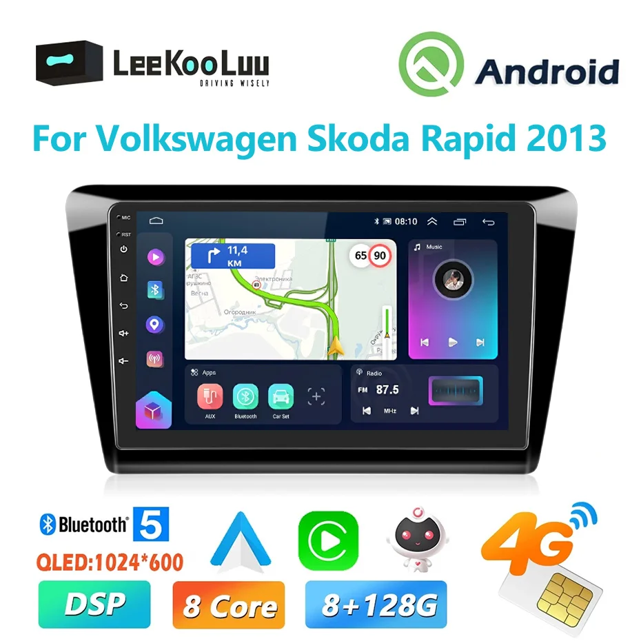 

LeeKooLuu CarPlay Android Radio For VW Volkswagen Skoda Rapid 2013 (for Europe) Car Multiemdia Video Player 2Din Head Unit Wifi