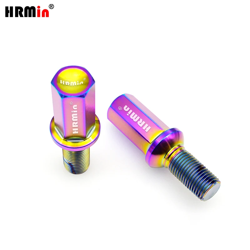 HRMin Gr5 titanium wielbout schroef M14x1.5x28-45mmBall zetel Lange kop Voor Benz Porsche VW AUDI Fabriek Auto Modificatie wiel