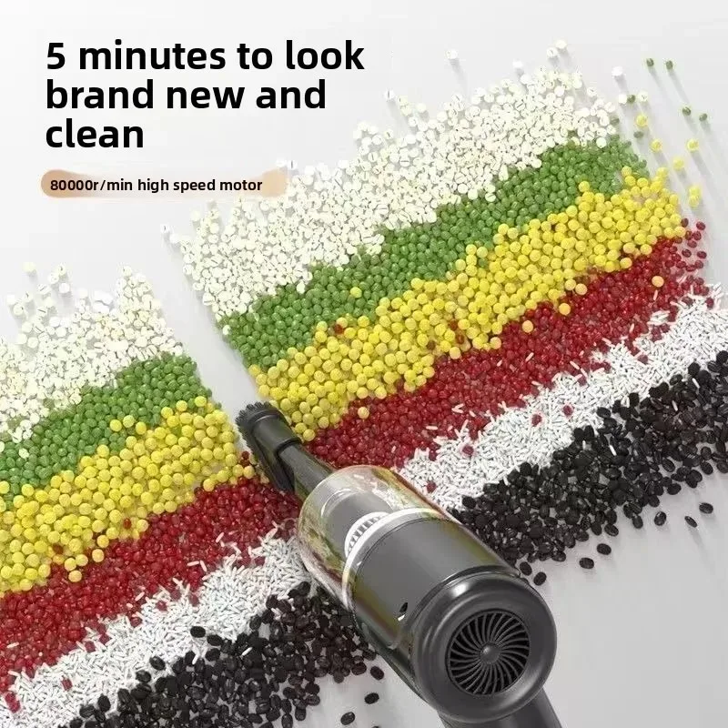 

Мощный беспроводной пылесос для автомобиля и дома 120 Вт, черный, двойного назначения