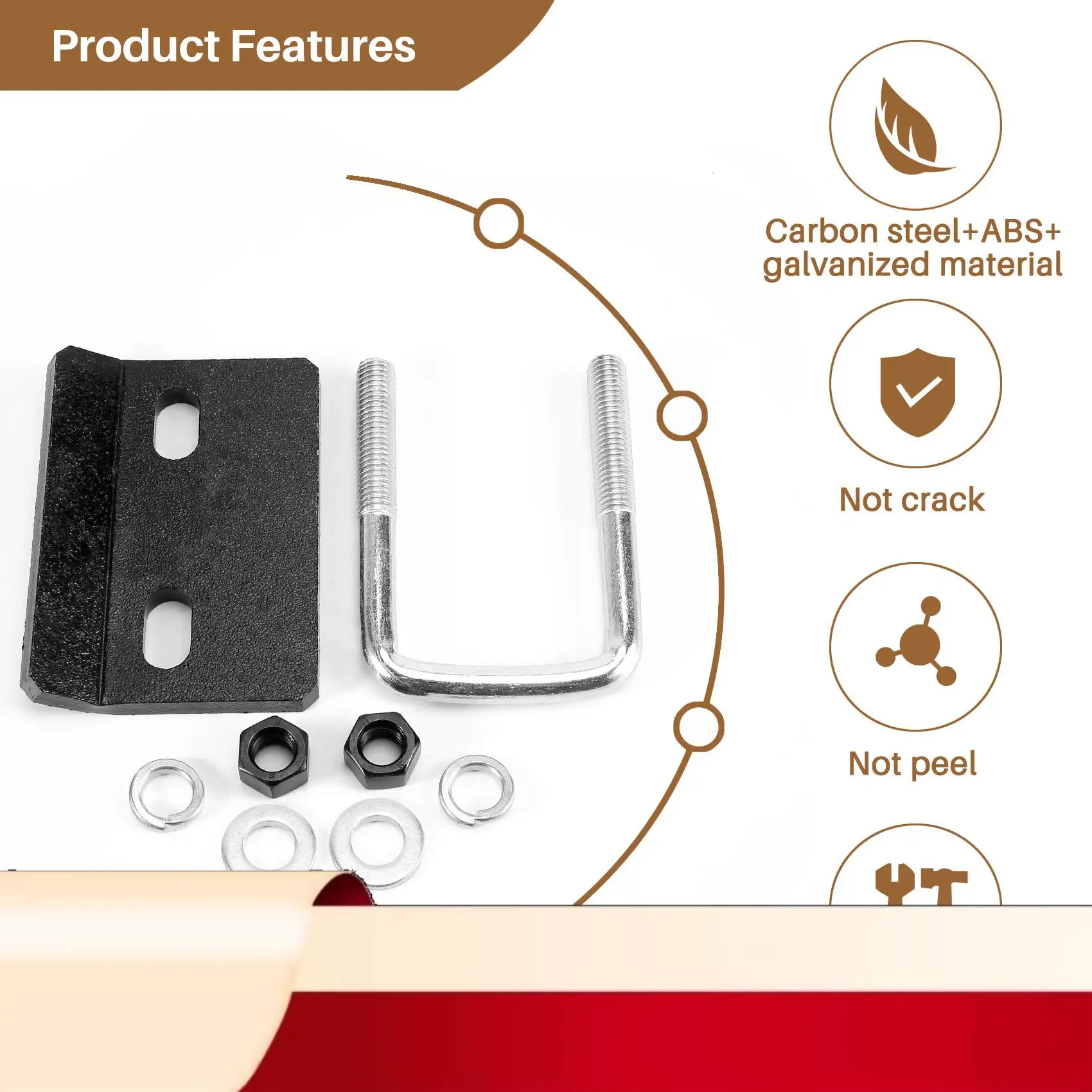 

Hitch Tightener Anti Rattle Stabilizer Steel Heavy Duty Rust Free Tow Clamp 2 Inch-N32R