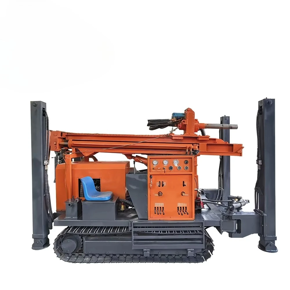 Hydraulic Crawler Mounted 200m 300m Borehole Drill Wells Water Well Drilling Rigs Machine