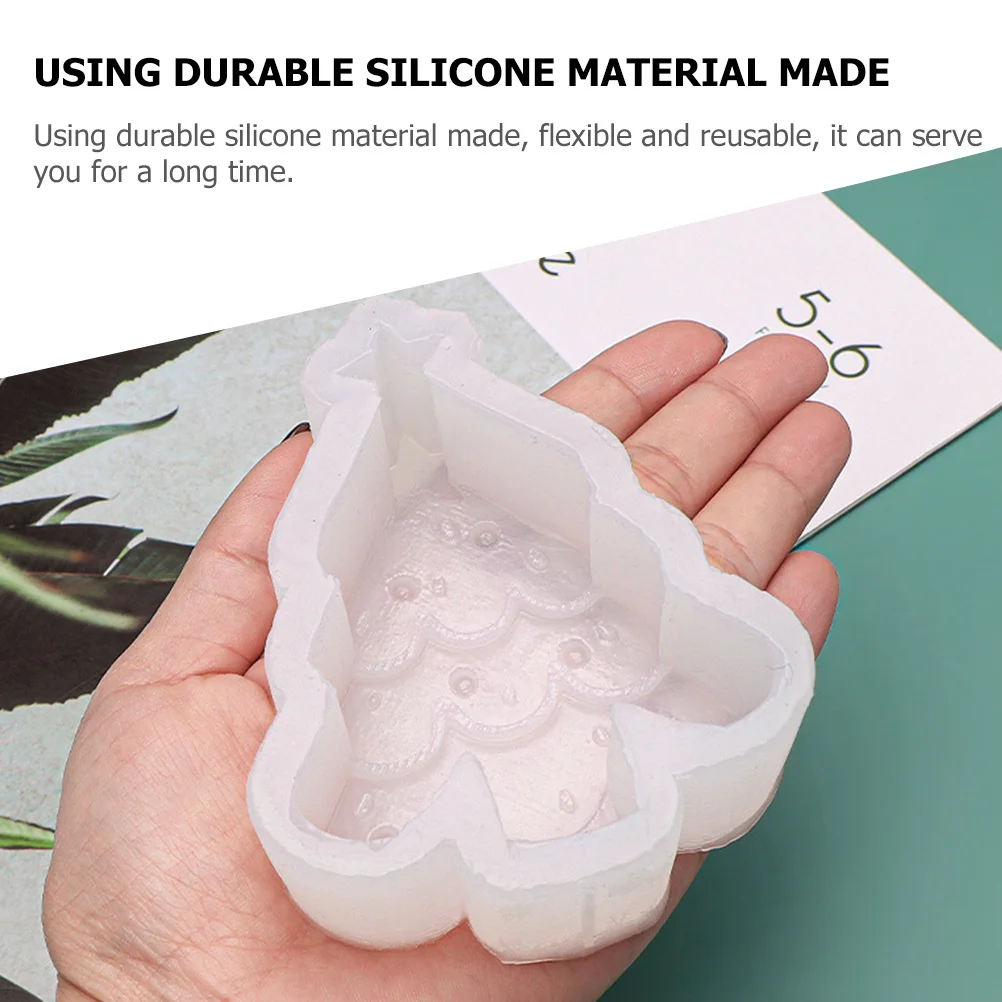 

3Pcs Silicone Christmas Mold Creative Flexible DIY Making Soap Mold Resin Casting Xmas Tree Gingerbread Reindeer