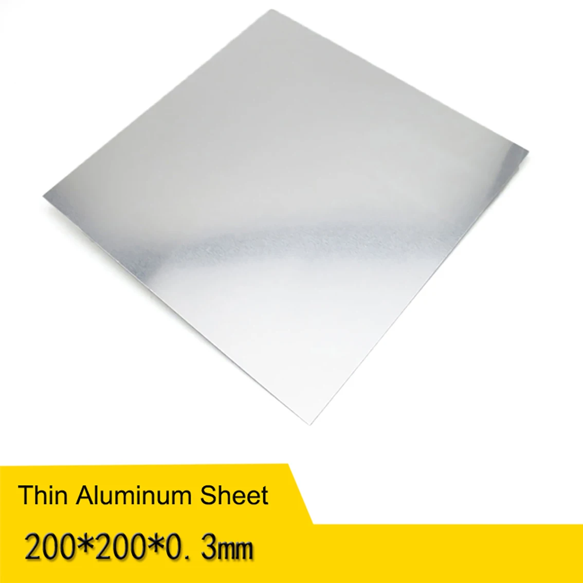 Folha de Alumínio Fino 200×200 mm Folha Grossa Faça Você Mesmo Model Material Processando Acessórios 0.3 mm