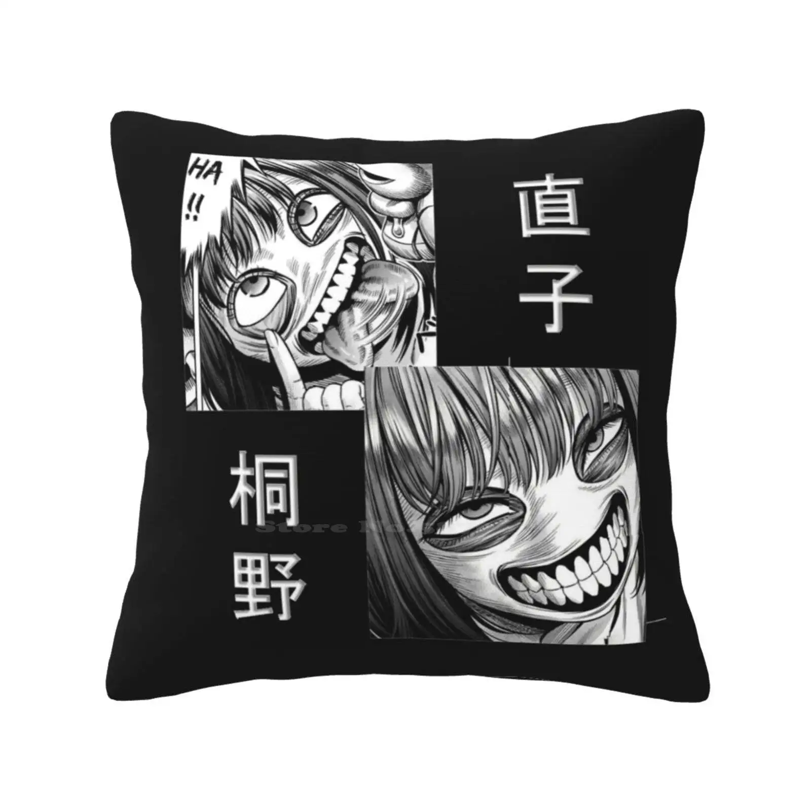 Pumpkin Night Naoko Pillows Case Bedroom Home Decoration Pumpkin Night Naoko Kirino Manga Anime Et Blanc