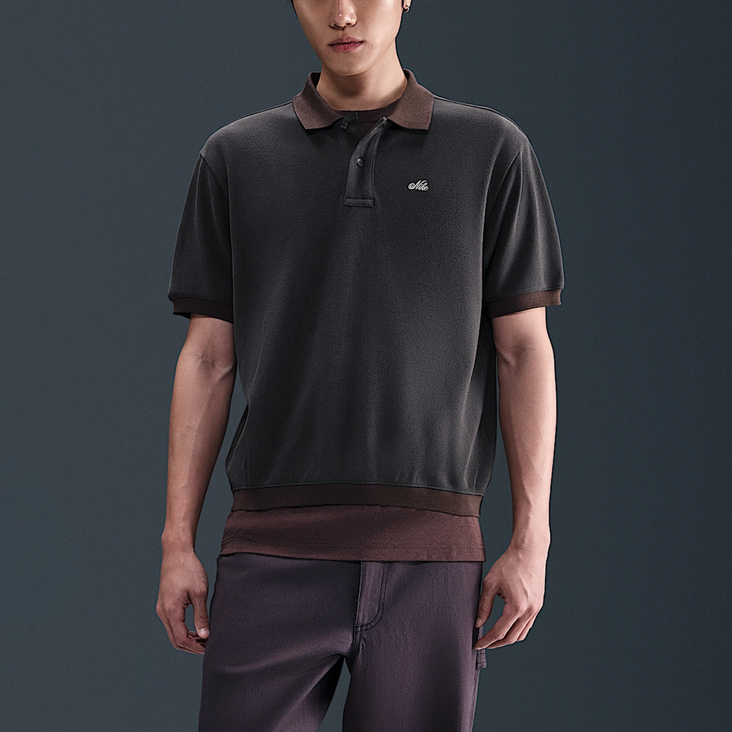 

Nike Genuine Summer Men's Thick Collar Loose Sports Polo HV0885-060