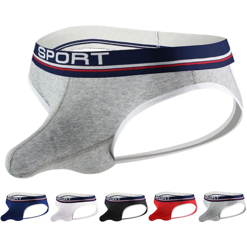 Comfy Fashion Men\'s Brief Underwear Panties Pants Pouch Regular Sexy Soft Solid Stretch T-Back All Season Thong