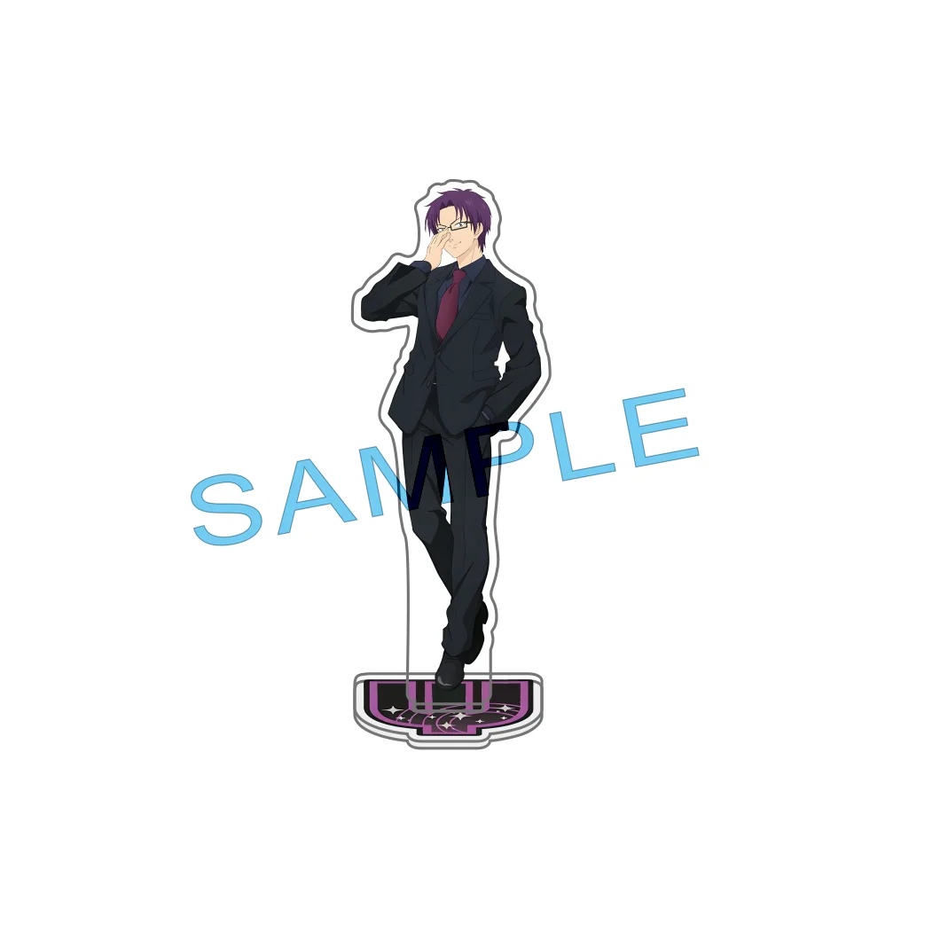 Anime The Disastrous Life of Saiki K. 0th Anniversary Suit Ver.Nendou Riki Acrylic Stand Keychain Figure Desktop Decor C0S Gift