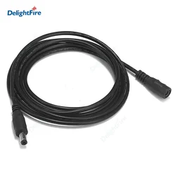 0.5-10m kabel zasilający DC 20 22AWG 5.5 2.1mm wtyk męski kabel DC 12V Jack przedłużacz do kamera telewizji przemysłowej Adapter złącza