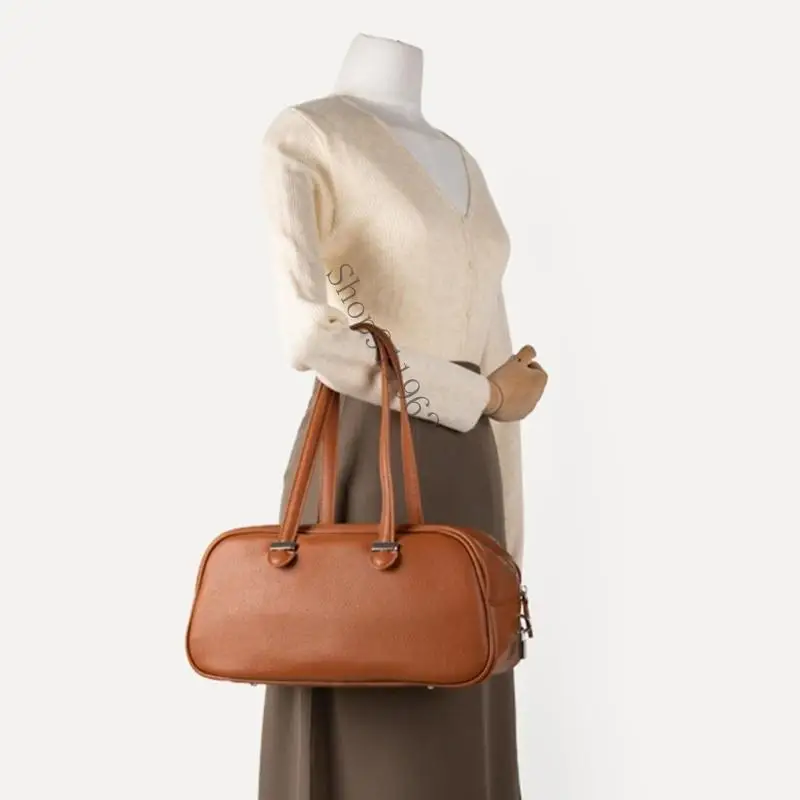 

Modern Women's PU Leather Shoulder Bag Underarm Purse Travel Handbag with Spaicous Interior for Daily Essential 066F