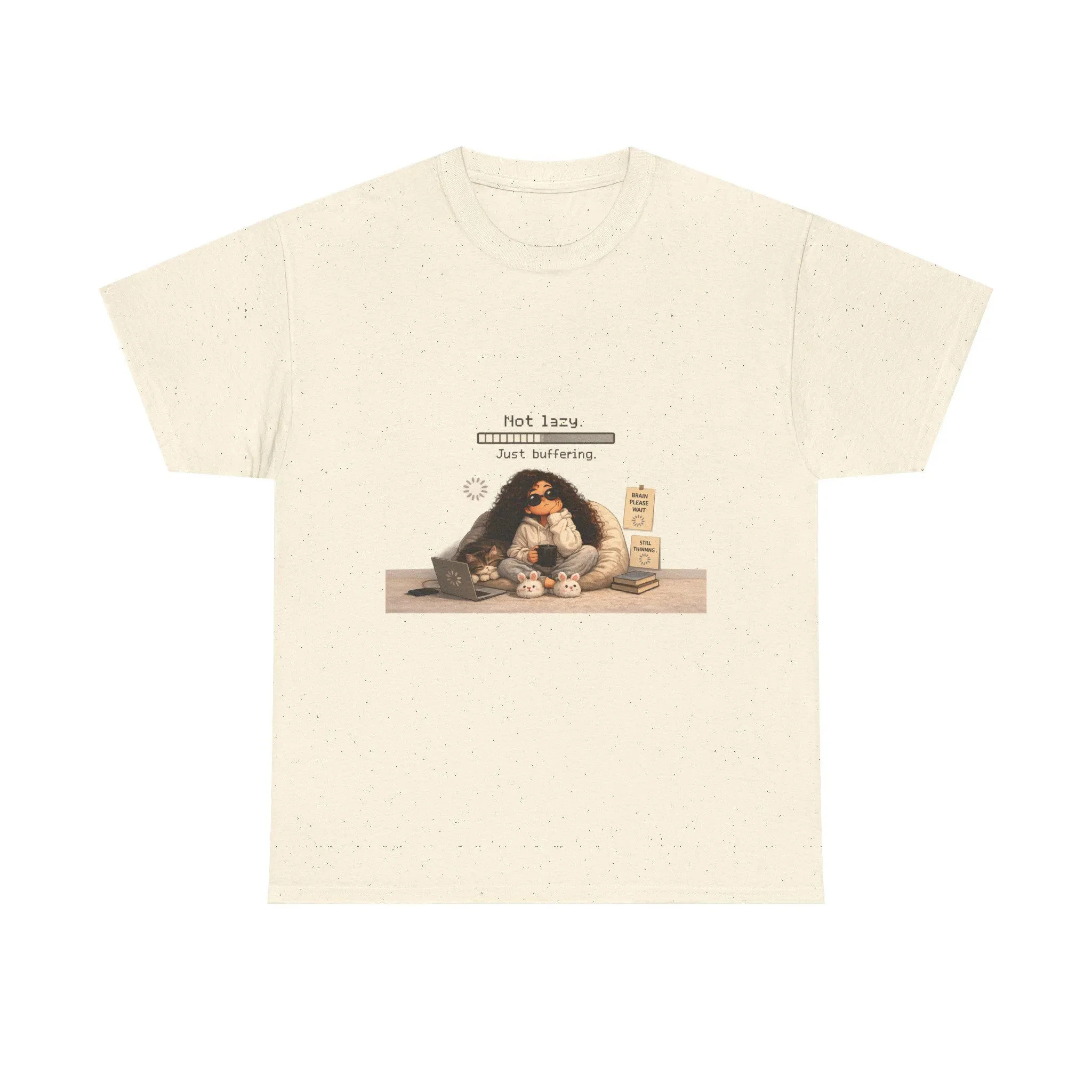 2026 Summer Casual Fashion - Fun Patterns - Not Lazy But Just Suffering Lazy Pattern T-Shirt | Lazy Illustration T-Shirt