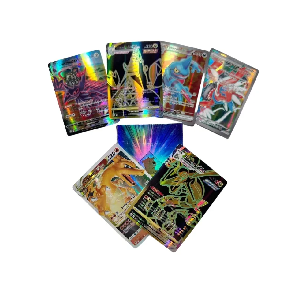 Cartas de Pokémon escarlata y violeta, tarjetas Flash completas, colección de juegos, 100Ex, 33, Vstar 2023, Vmax, Koraidon, Miraidon Battle, 100,