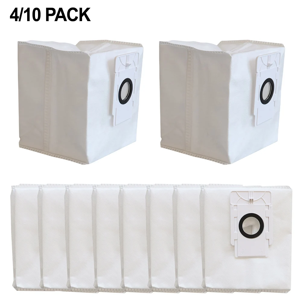 4L Disposable Robot Vacuum Cleaner Dust Bags Compatible with For Tapo RV30 Plus and RV10 Plus Easy to Use Design