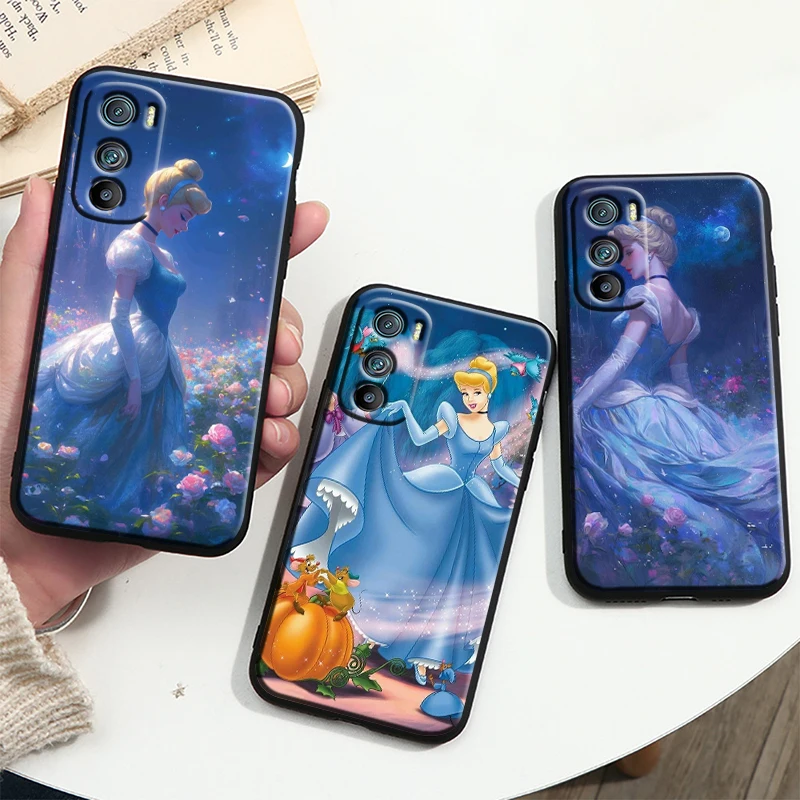 Disney Cinderella Tpu Silicone For OPPO A98 A96 A94 A74 A72 A57S A55 A53S A15S A16K A5 Black Cover