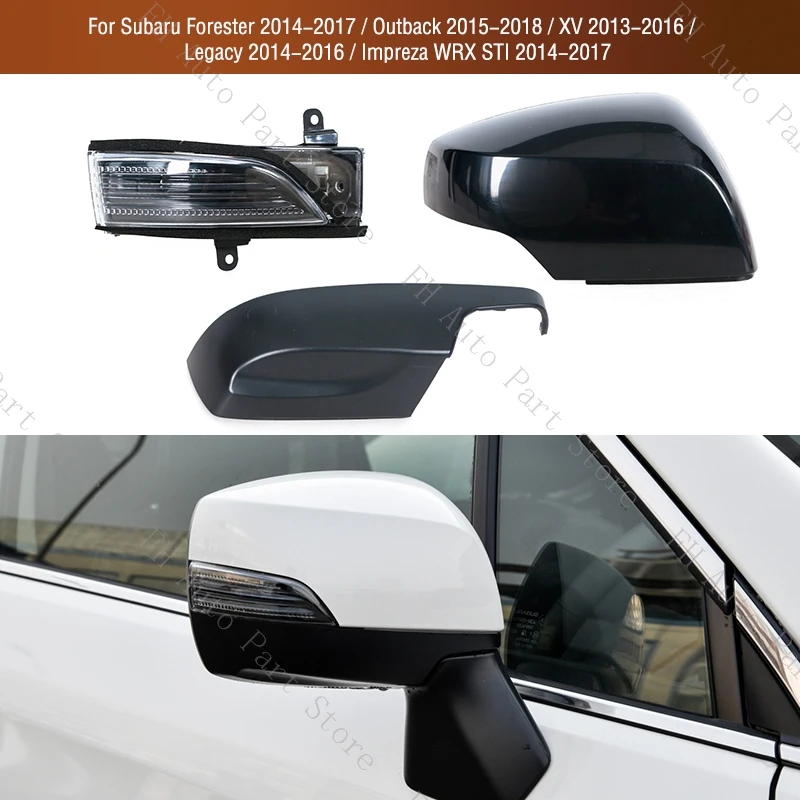 

For Subaru Outback 15-18/XV 13-16/Legacy Forester Impreza WRX STI 14-17 Rearview Side Mirror Lower Cover Turn Signal Light Lamp