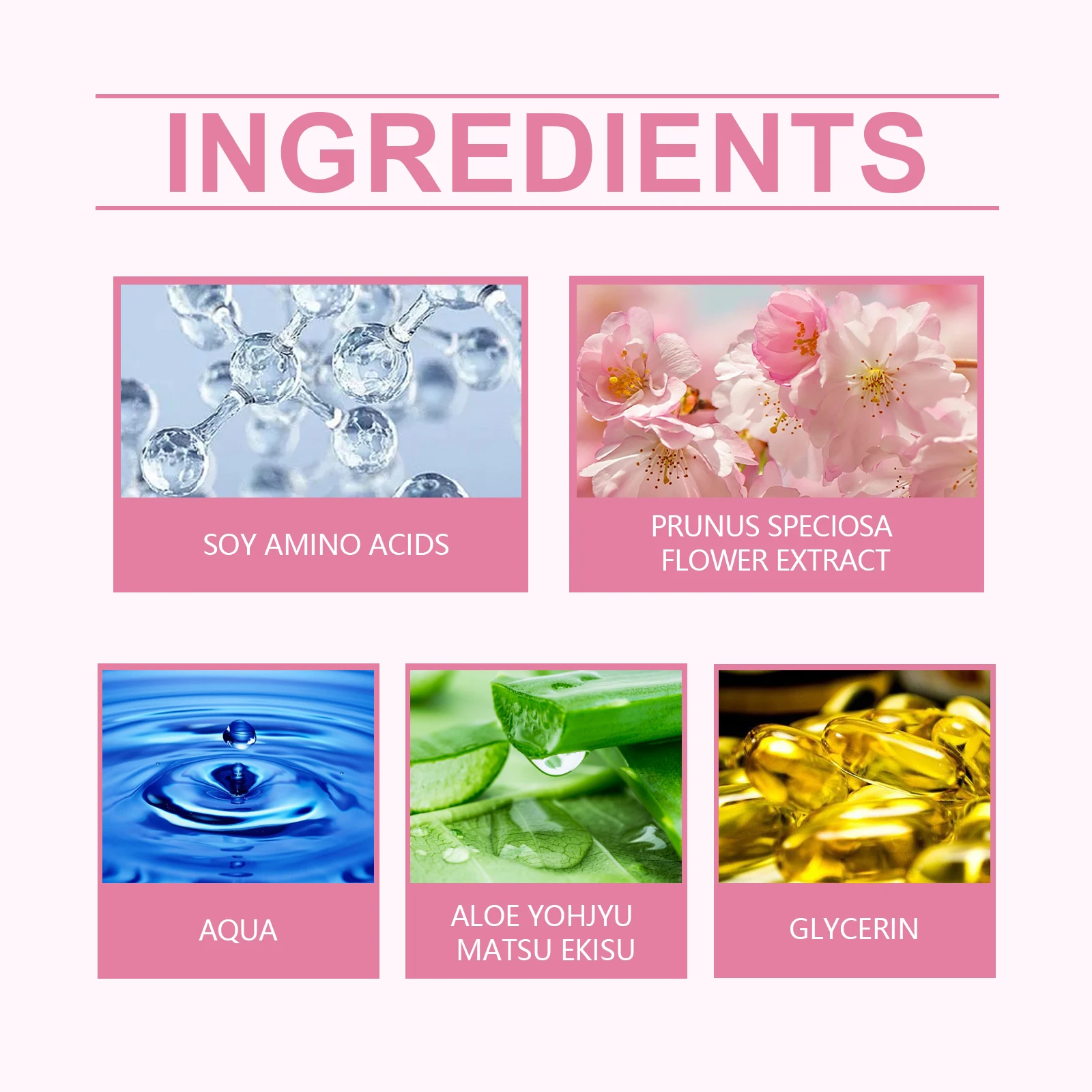 Toner Hidratante Sakura, Essência Facial Hidratante e Iluminadora, Fórmula Refrescante Não Pegajosa