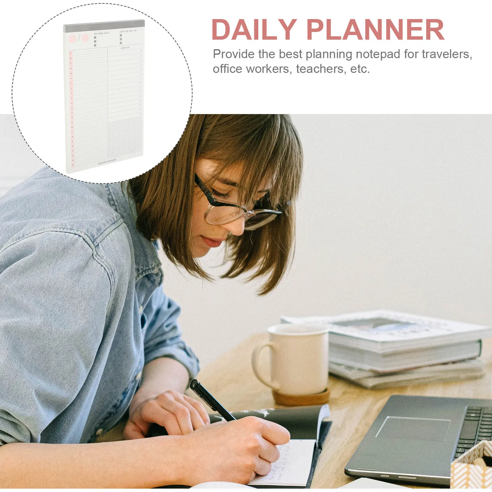 

1 Unit Time Planning Notepad Lightweight Household Planner for Teachers Students to Do List Pad Multi-Function Task Scheduler