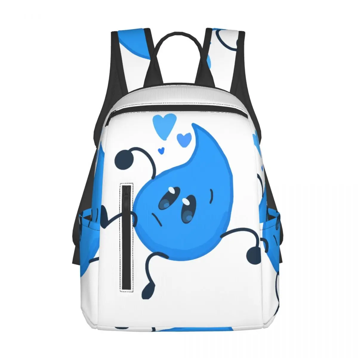 bfdi-ティアドロップバックパックデイパック大容量子供用ブックバッグスクールバッグショルダーバッグ男性用女性用