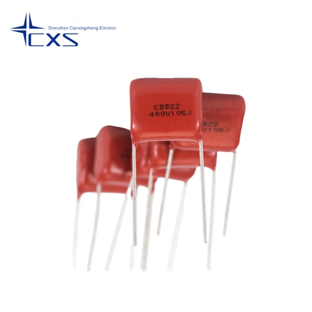 20pcs CBB22 400V105 2G105 400V 1UF Metallized Film Capacitor