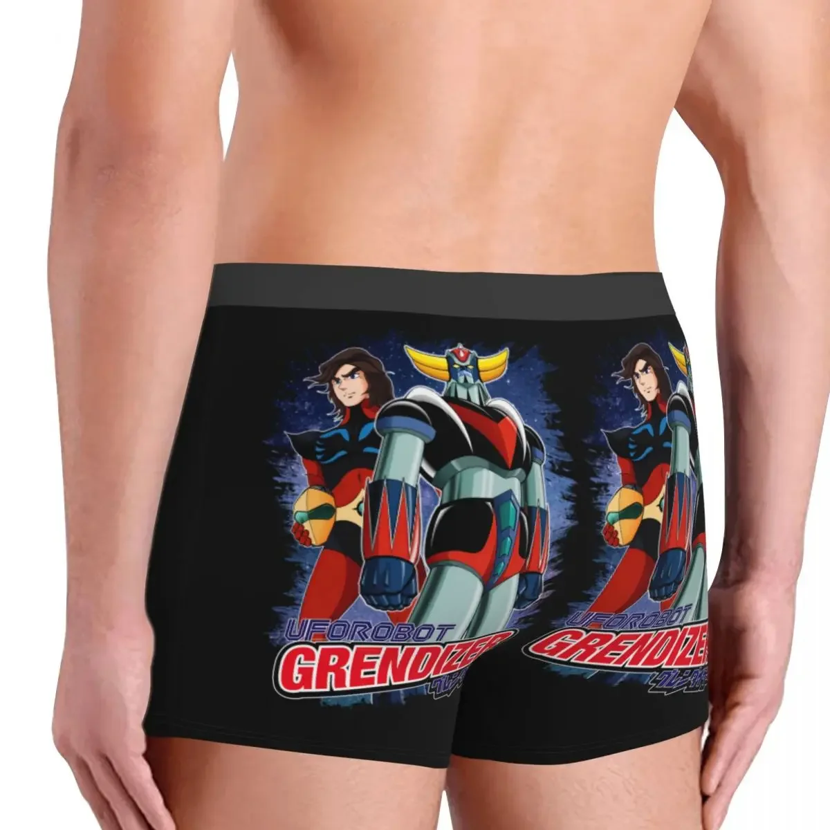 Custom Goldorak Grendizer Actarus Boxers Shorts Men's UFO Robot Goldrake Briefs Underwear Funny Underpants