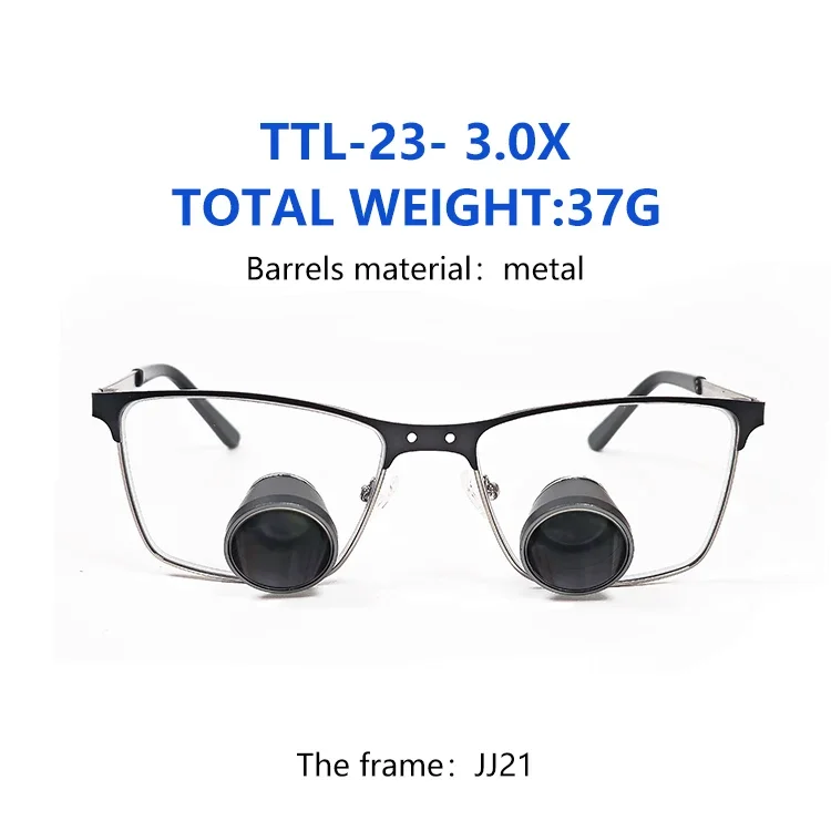 Burite 3.0XTTL Titanium Frame TTL Loupes Through The Lens Dental Medical Surgical Loupes Embedded IPD Customized